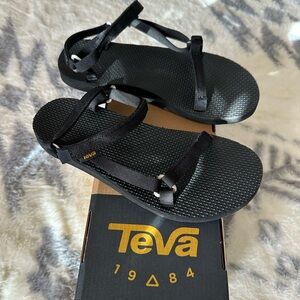 Teva Black Strappy Sandals